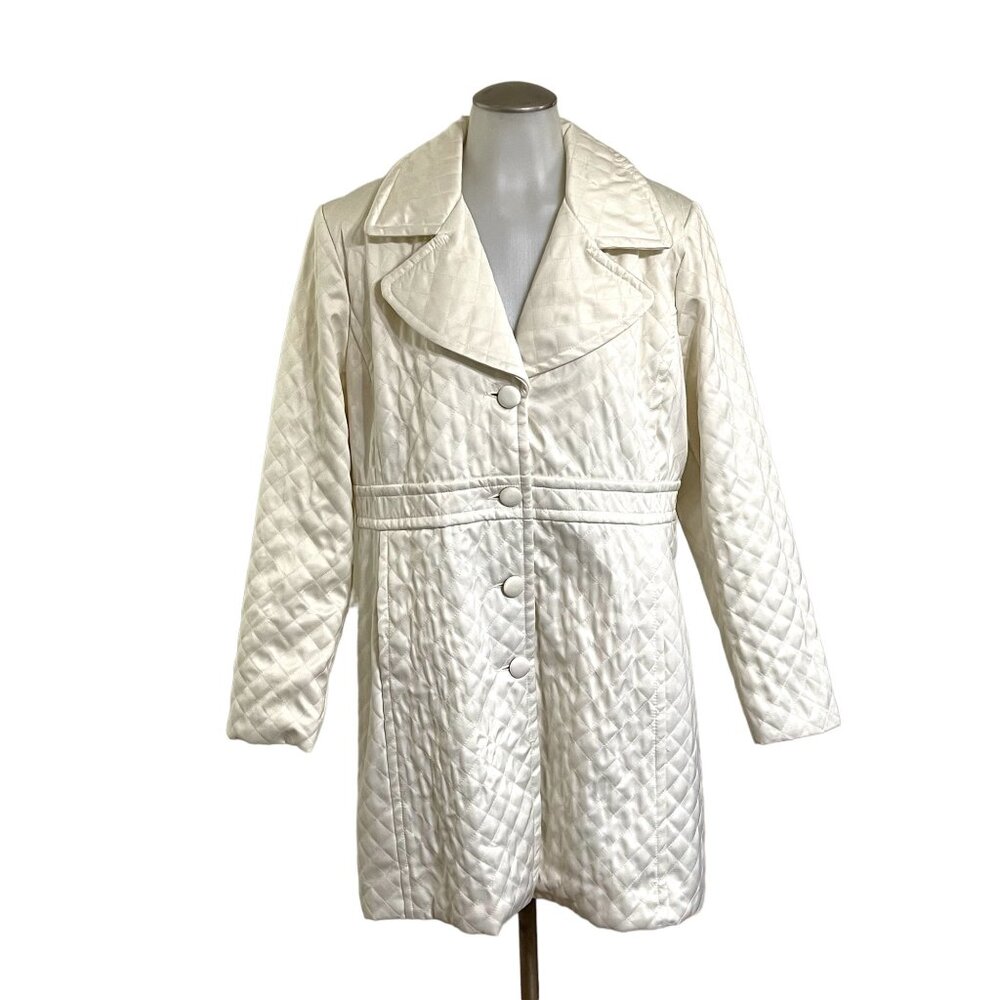 AKanne Klein. Women long crem suit jacket‎ size XL